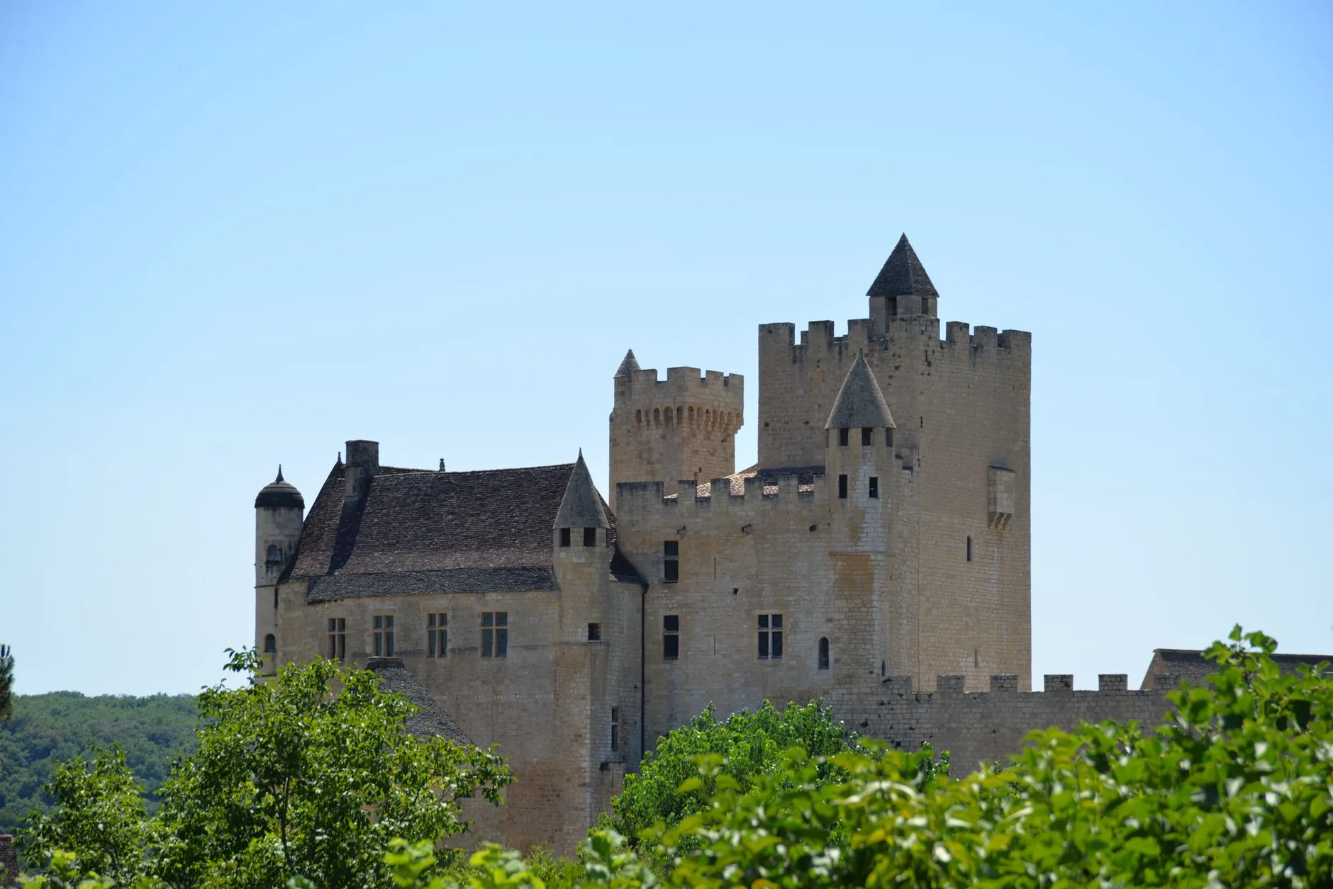 Château de Beynac dominant la vallée de la Dordogne en Périgord noir